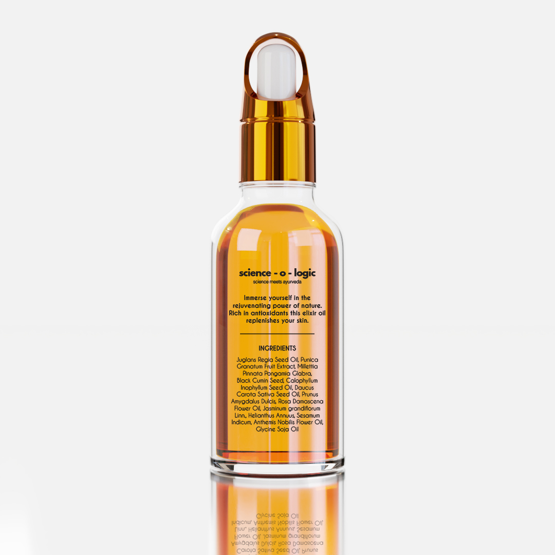 Document plate — Anaar Beej Taila reverse panel listing botanical ingredients